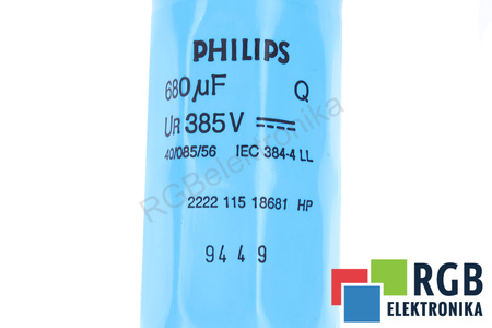 CONDENSATOR 680UF 385V PHILIPS