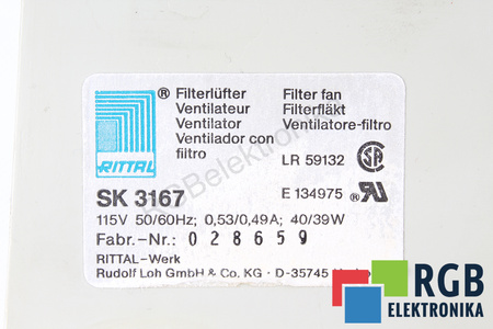 SK3167 RITTAL LR59132 115V 0.6A 42W EVANTAI