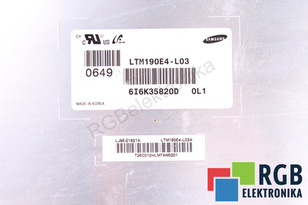LTM190E4-L03 SAMSUNG MATRICE LCD