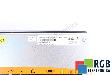 5PP120.1043-K09 B&R AUTOMATION POWER PANEL