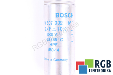 CONDENSATOR 670307002 BOSCH 2UF, 1000VDC