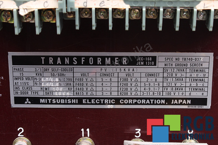 TB740-037K MITSUBISHI ELECTRIC TRANSFORMATOR