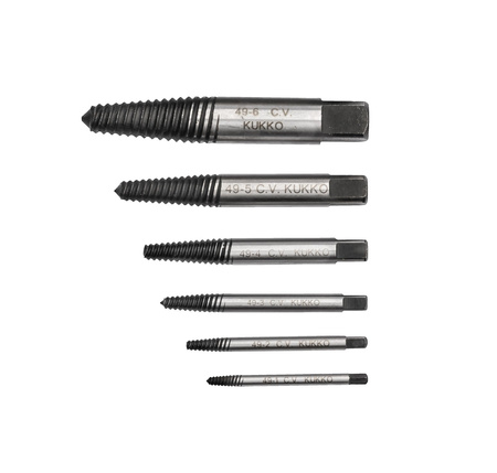 SET DE EXTRACTOARE PENTRU ȘURUBURI Ø 3-24 MM 49-B KUKKO