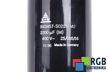 CONDENSATOR B43457-S0228-M2 S+M 2200UF, 400V CONDENSATOR