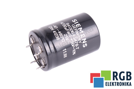 CONDENSATOR B41306-E5478-T SIEMENS 4700UF, 25V