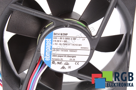 8414N/2HP EBM PAPST 80X80X25MM, 24V EVANTAI