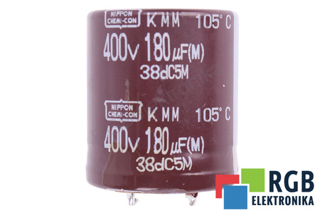 CONDENSATOR 38DC3M NIPPON 180UF, 400V CONDENSATOR