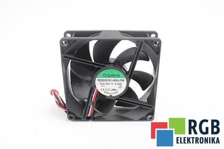 EE92251B1-000U-F99 SUNON 92X92X25 12VDC 2W EVANTAI