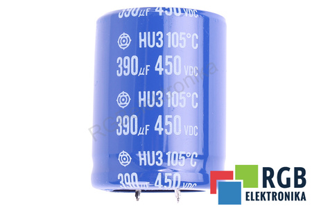 CONDENSATOR 390UF 450VDC HITACHI