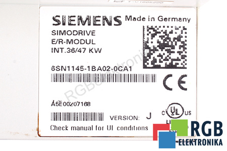6SN1145-1BA02-0CA1 SIEMENS E/R MODUL INT.36/47KW SIMODRIVE