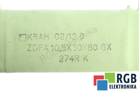 REZISTENȚĂ ZDFA10.5X30X80 KRAH-RWI 274 OHM REZISTENȚĂ