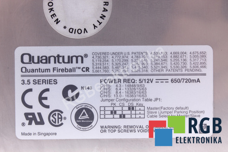 CR43A011 QUANTUM FIREBALL 3.5" 4.3GB IDE
