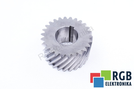 ROATĂ DINȚATĂ ELICOIDALĂ 65X57MM CUREA 36MM AX 28MM PANĂ 6X2MM Z=26