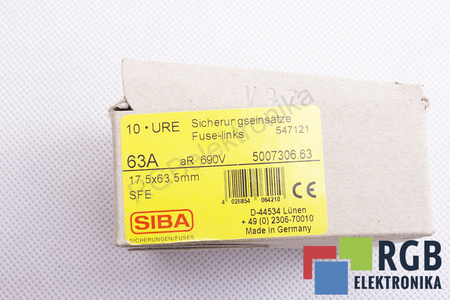 SIGURANŢĂ 5007306 SIBA ULTRA RAPID 63A, 690V, 100KA