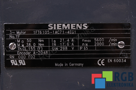 1FT6105-1AC71-4EG1 SIEMENS ROTOR