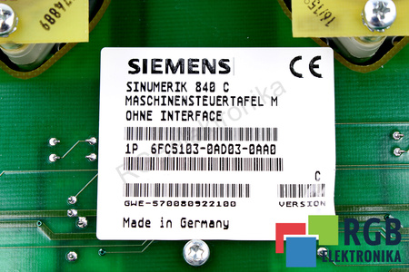 6FC5103-0AD03-0AA0 SIEMENS VER.C SINUMERIK 840C/840CE TASTATURĂ