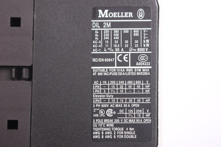 DIL2M MOELLER 380VAC 690VAC 90A