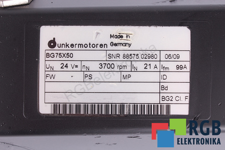 BG75X50 DUNKERMOTOREN STATOR