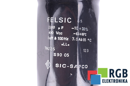 CONDENSATOR 2200UF 400V SIC-SAFCO FELSIC CONDENSATOR
