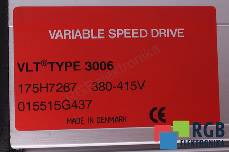 175H7267 DANFOSS VLT3006