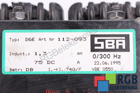 DGE ART. NR. 112-093 SBA CHOKE