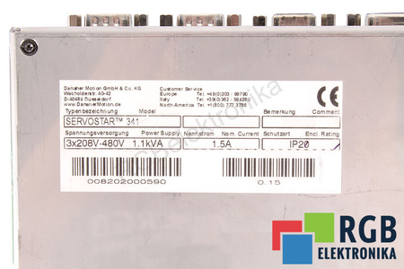 SERVOSTAR341 KOLLMORGEN SEIDEL S34100 SERVOSTAR 300