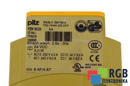 PZW30/24VDC1N/O2N/C PILZ 774019 RELEU DE SIGURANȚĂ