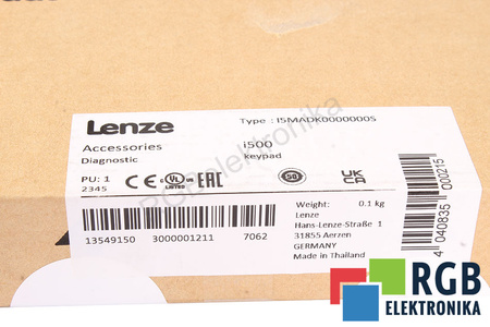 I5MADK0000000S LENZE KEYPAD I500