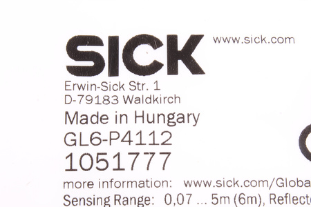 GL6-P4112 SICK 1051777 FOTORELEU