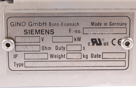 6SE6400-4BD12-BA0 SIEMENS 900V 160OHM REZISTENȚA LA FRÂNARE