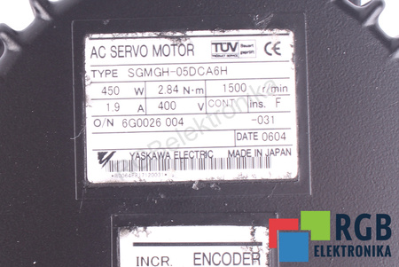 SGMGH-05DCA6H YASKAWA ACOPERI
