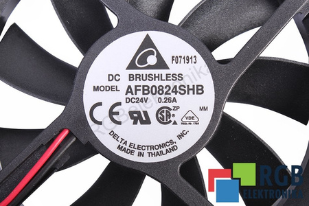 AFB0824SHB DELTA 80X80X15MM, 24V EVANTAI