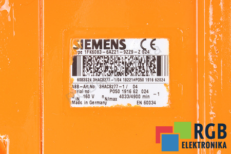 1FK6083-6AZ21-9ZZ9-Z SIEMENS Z:S24
