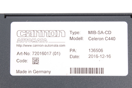 MIB-SA-CD CANNON AUTOMATA CELERON C440