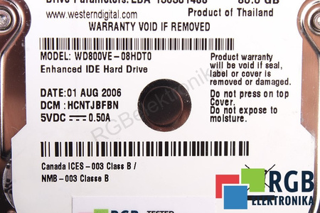 WD800VE-08HDT0 WESTERN DIGITAL SCORPIO