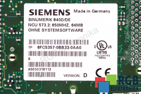 6FC5357-0BB33-0AA0 SIEMENS SINUMERIK 840D/DE NCU573.3 PENTRU PIESE