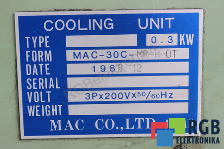 MAC-30C-MR-H-0T OKUMA SISTEM DE RĂCIRE