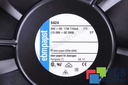 6424 EBM PAPST 172X150X51MM, 24V EVANTAI