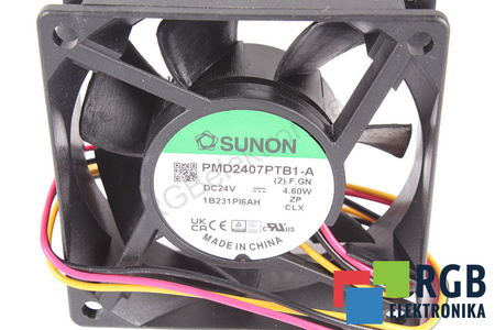 PMD2407PTB1-A.(2).F.GN SUNON 70X70X25MM, 24V EVANTAI