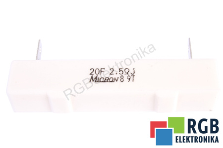 REZISTENȚĂ 2.5 OHM MICRON 64X12X12 2.5OHM, 20W