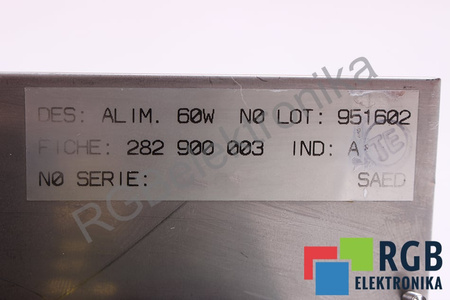 ALIM.60W NUM 951602 282 900 003 ALIM PENTRU 1040