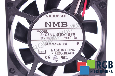 A90L-0001-0511 FANUC 2406VL-S5W-B79 60X60X15MM, 24V EVANTAI