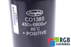 CONDENSATOR CD138S JIANGHAI 6800UF, 450V CONDENSATOR