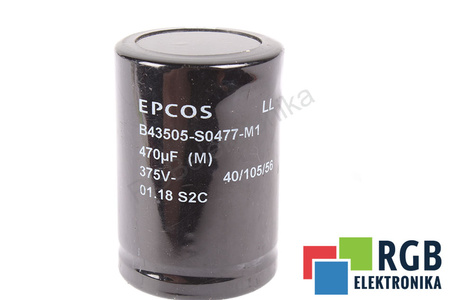 B43505-S0477-M1 EPCOS 470UF, 375V, 35X50MM