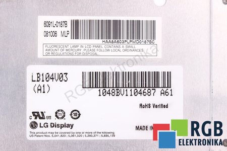 LB104V03 LG 6091L-0187B MATRICE LCD