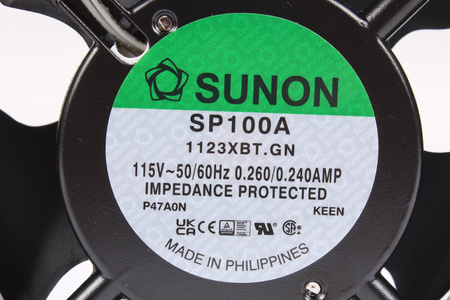 SP100A1123XBT.GN SUNON 120X120X38MM, 115V EVANTAI