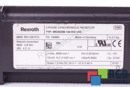 MKD025B-144-KG1-KN BOSCH REXROTH R911267373