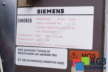 6RA2120-6D520-0 SIEMENS D460/35 SIMOREG