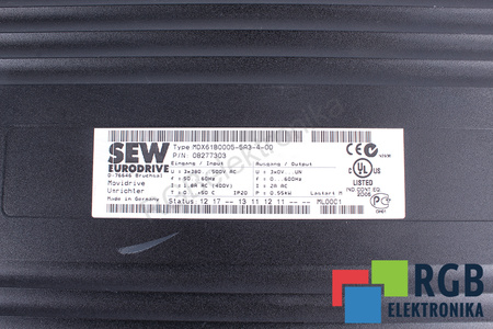 MDX61B0005-5A3-4-00 SEW EURODRIVE MOVIDRIVE FĂRĂ CAPAC