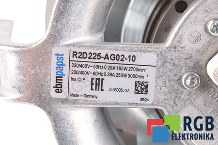 R2D225-AG02-10 EBM PAPST EVANTAI